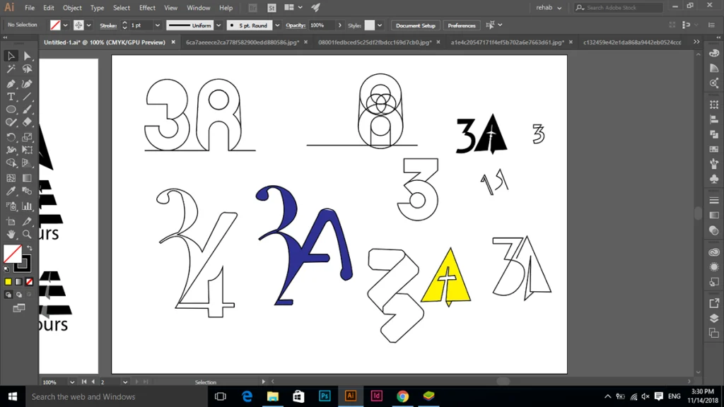 3A Tours Logo Design (7)