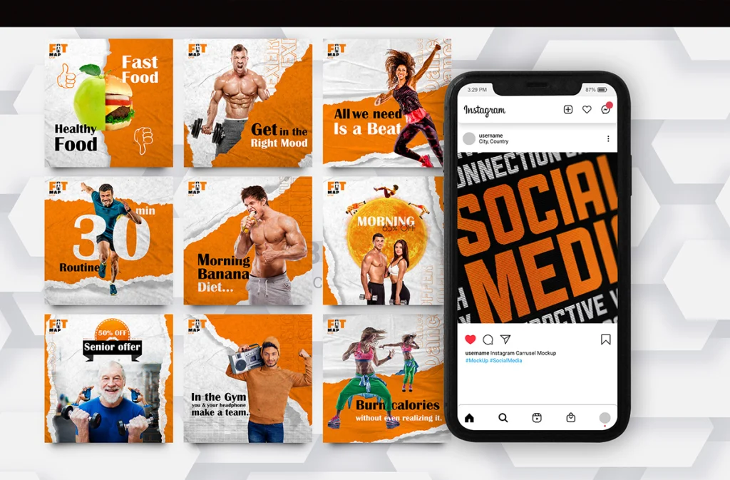 FITMAP Gym Social Media