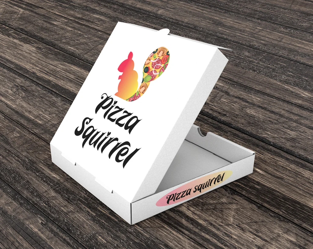 Pizza Squirrel Packaging Design