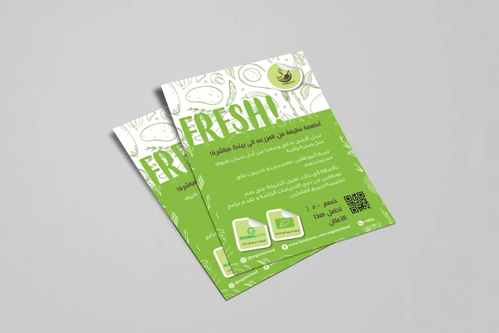 Sara Organic Food Flyer